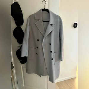 Baby grey Wool trench coat